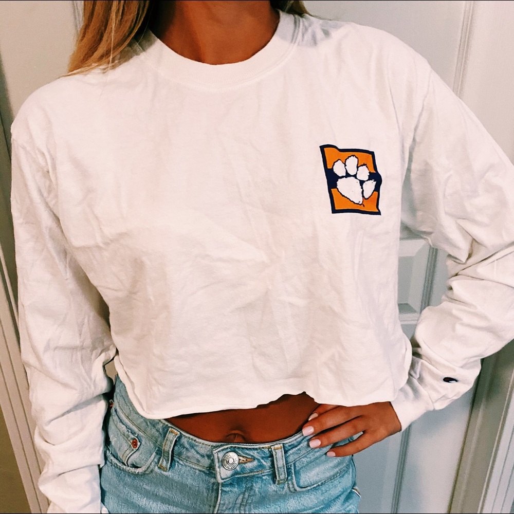 Clemson Cropped Long Sleeve